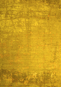 Abstract Yellow Contemporary Rug, con1213yw