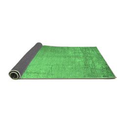 Sideview of Abstract Emerald Green Contemporary Rug, con1213emgrn