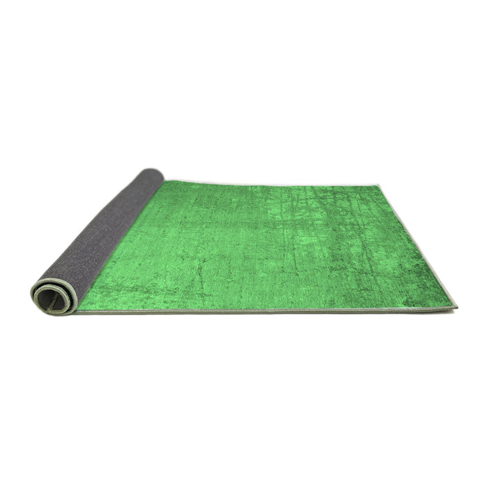 Sideview of Abstract Emerald Green Contemporary Rug, con1213emgrn