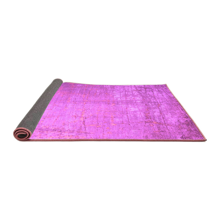 Sideview of Abstract Purple Contemporary Rug, con1213pur