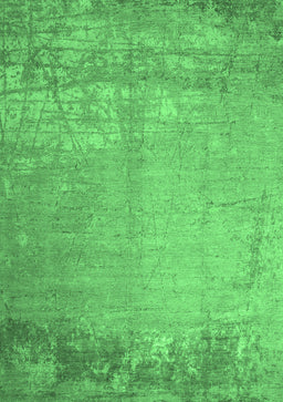 Abstract Emerald Green Contemporary Rug, con1213emgrn