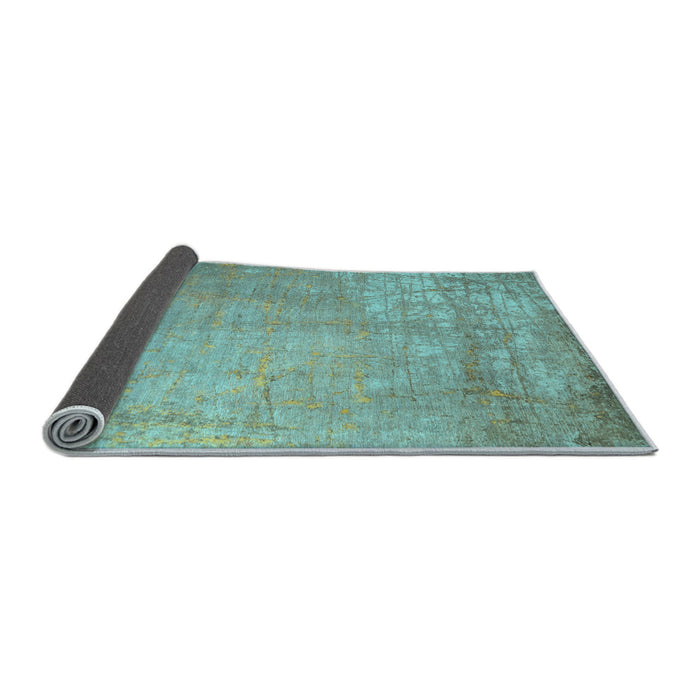 Sideview of Abstract Light Blue Contemporary Rug, con1213lblu