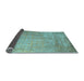 Sideview of Abstract Light Blue Contemporary Rug, con1213lblu