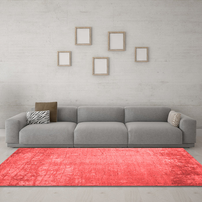 Contemporary Red Washable Rugs