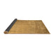 Sideview of Abstract Brown Contemporary Rug, con1213brn