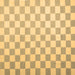 Square Machine Washable Checkered Brown Modern Rug, wshcon1214brn