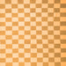 Serging Thickness of Checkered Orange Modern Rug, con1214org