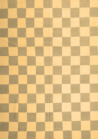 Checkered Brown Modern Rug, con1214brn