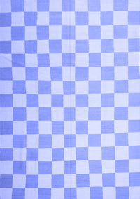 Checkered Blue Modern Rug, con1214blu