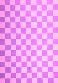 Checkered Pink Modern Rug, con1214pnk