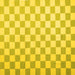 Square Checkered Yellow Modern Rug, con1214yw