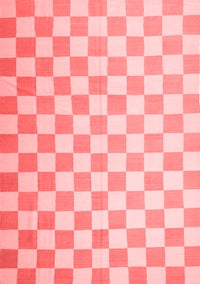 Checkered Red Modern Rug, con1214red