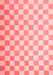 Checkered Red Modern Area Rugs