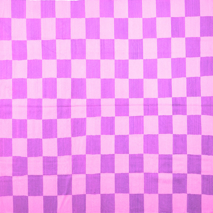 Square Checkered Pink Modern Rug, con1214pnk