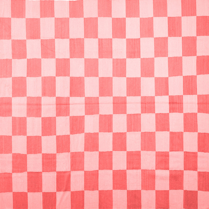Checkered Red Modern Rug, con1214red