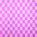 Square Machine Washable Checkered Pink Modern Rug, wshcon1214pnk