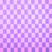 Square Machine Washable Checkered Purple Modern Area Rugs, wshcon1214pur