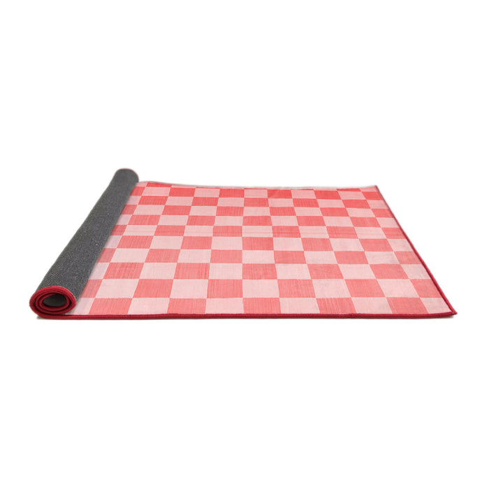 Checkered Red Modern Area Rugs