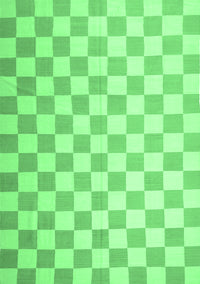 Checkered Emerald Green Modern Rug, con1214emgrn