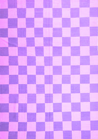 Checkered Purple Modern Rug, con1214pur