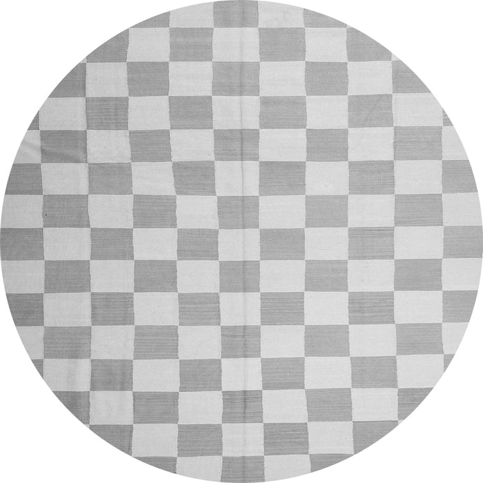 Square Checkered Gray Modern Rug, con1214gry