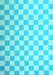 Checkered Light Blue Modern Rug, con1214lblu