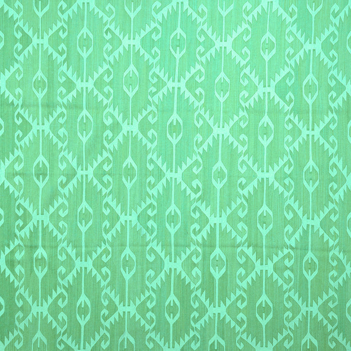 Square Machine Washable Abstract Turquoise Contemporary Area Rugs, wshcon1215turq