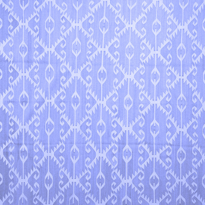 Square Abstract Blue Contemporary Rug, con1215blu