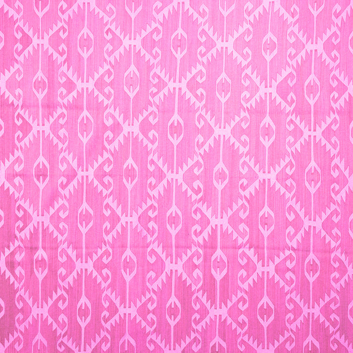 Square Abstract Pink Contemporary Rug, con1215pnk