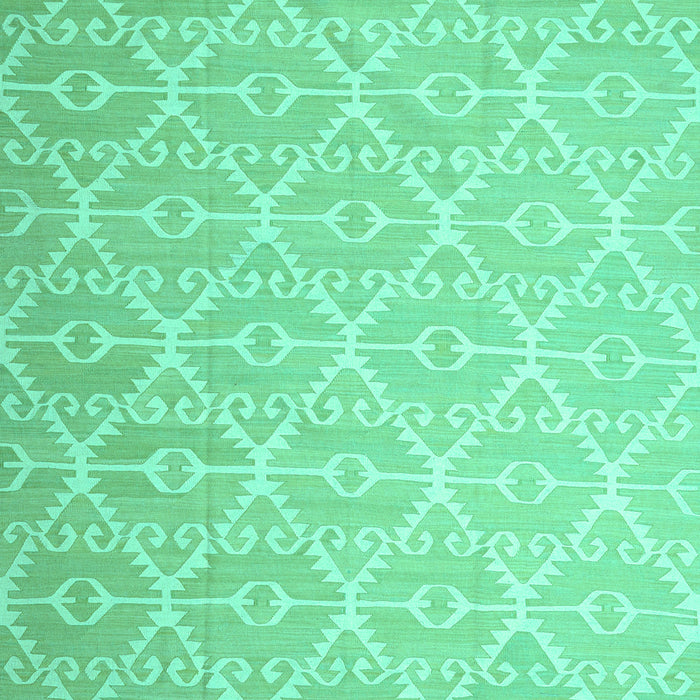 Abstract Turquoise Contemporary Rug, con1215turq