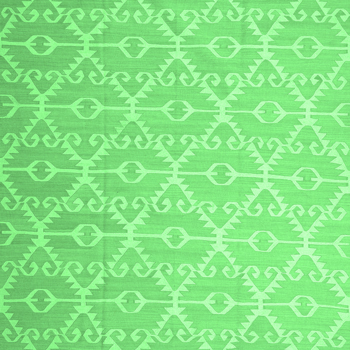 Machine Washable Abstract Emerald Green Contemporary Area Rugs, wshcon1215emgrn