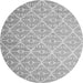 Square Abstract Gray Contemporary Rug, con1215gry