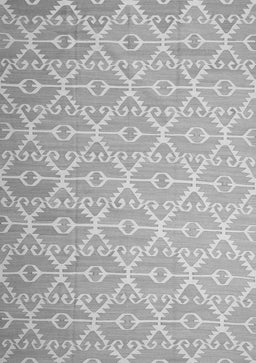 Abstract Gray Contemporary Rug, con1215gry