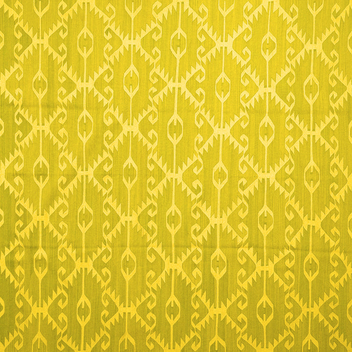 Square Machine Washable Abstract Yellow Contemporary Rug, wshcon1215yw