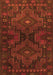 Abstract Orange Contemporary Rug, con1216org