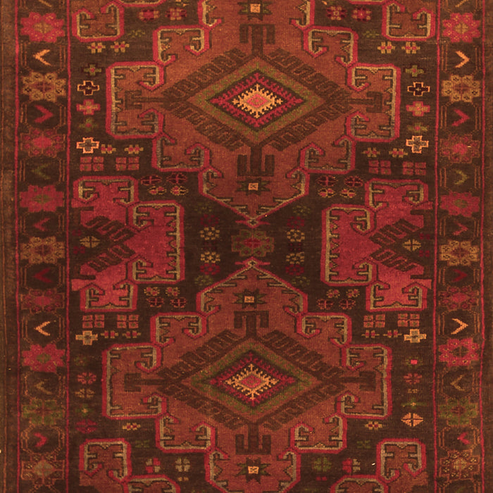 Abstract Orange Contemporary Rug, con1216org