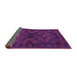 Sideview of Abstract Purple Contemporary Rug, con1216pur