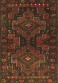 Abstract Brown Contemporary Rug, con1216brn