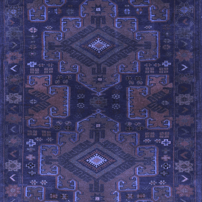 Abstract Blue Contemporary Rug, con1216blu
