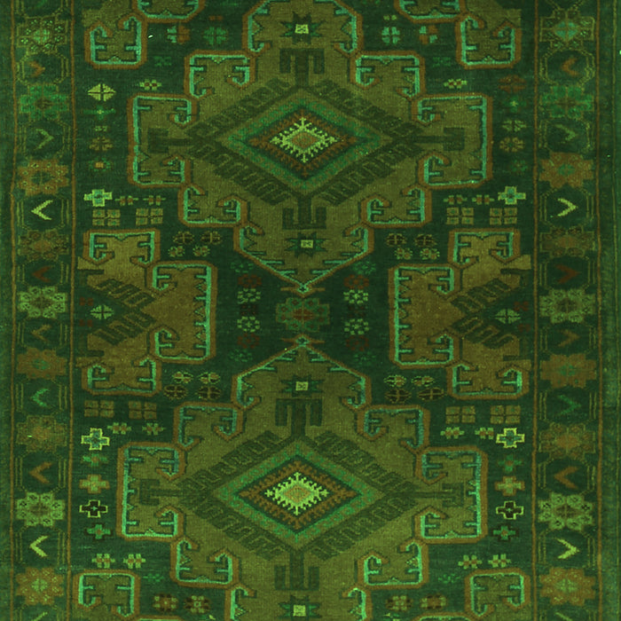 Abstract Green Contemporary Rug, con1216grn