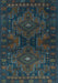 Machine Washable Abstract Light Blue Contemporary Rug, wshcon1216lblu