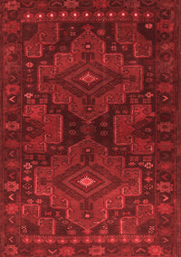 Abstract Red Contemporary Rug, con1216red