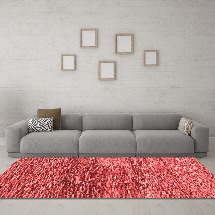 Contemporary Red Washable Rugs