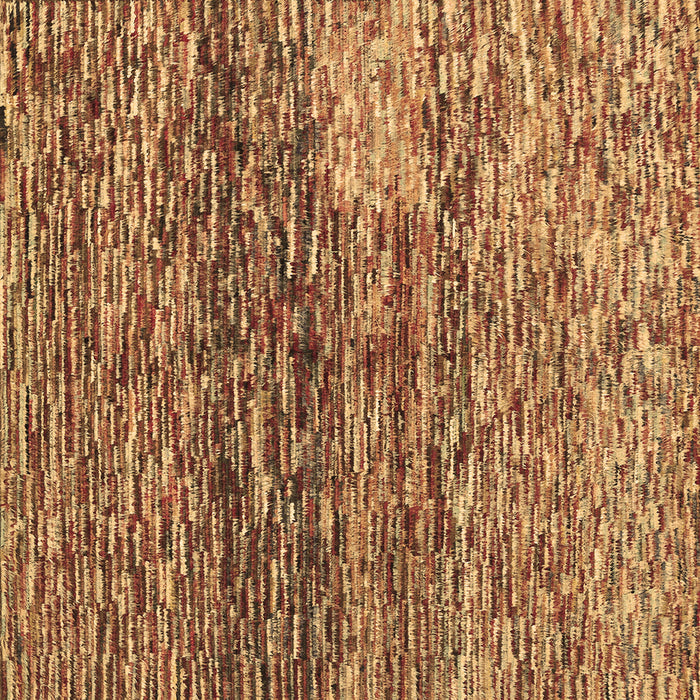 Square Machine Washable Abstract Brown Contemporary Rug, wshcon1217brn