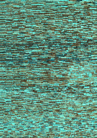 Abstract Turquoise Contemporary Rug, con1217turq