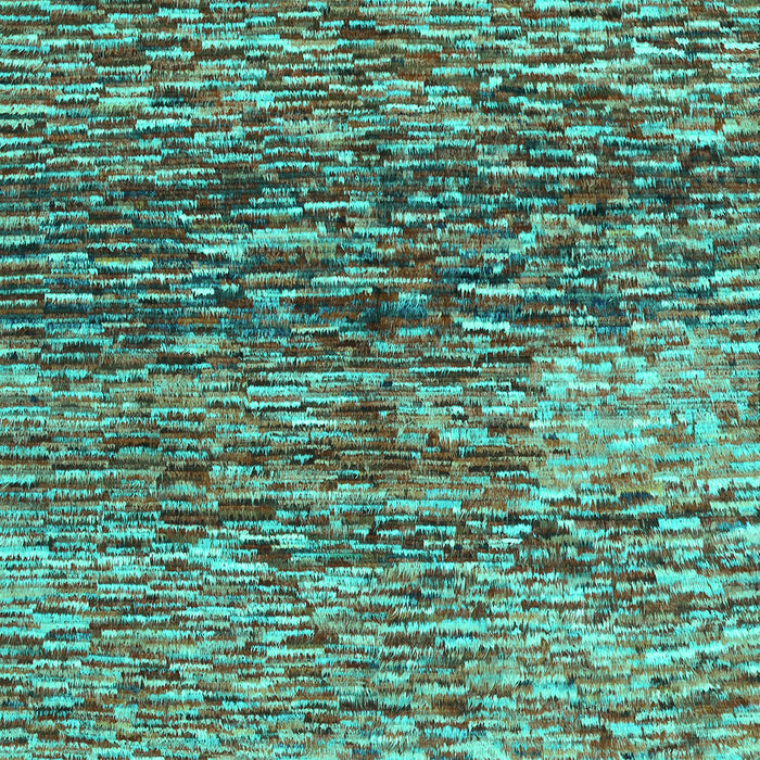 Machine Washable Abstract Turquoise Contemporary Area Rugs, wshcon1217turq