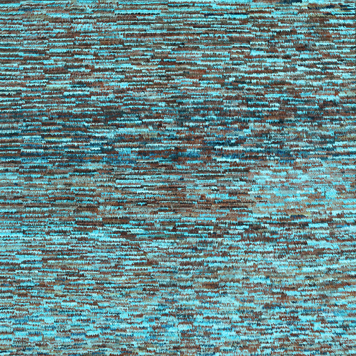 Square Abstract Light Blue Contemporary Rug, con1217lblu