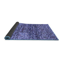 Sideview of Abstract Blue Contemporary Rug, con1217blu
