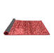 Abstract Red Contemporary Area Rugs