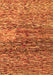 Serging Thickness of Machine Washable Abstract Orange Contemporary Area Rugs, wshcon1217org